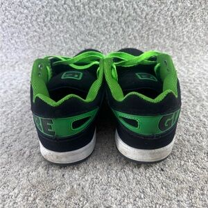Green and black Globe skateboarding shoes, gently worn